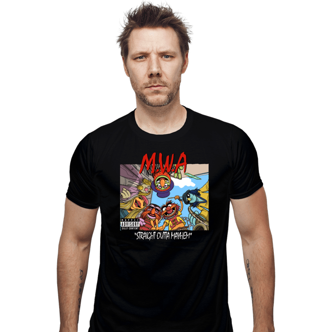 Daily_Deal_Shirts Fitted Shirts, Mens / Small / Black Straight Outta Mayhem
