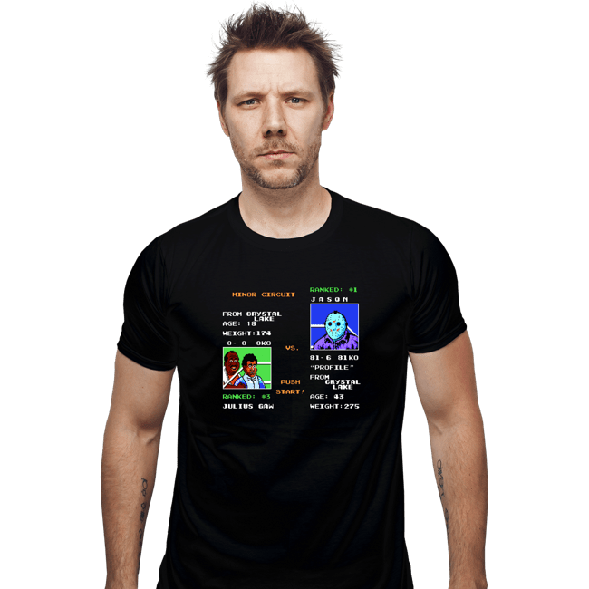 Daily_Deal_Shirts Fitted Shirts, Mens / Small / Black Jason Punch-Out
