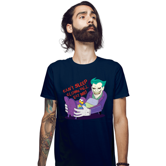 Secret_Shirts Fitted Shirts, Mens / Small / Navy Can't Sleep Clowns Will Eat Me