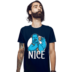 Shirts Fitted Shirts, Mens / Small / Navy Kevin Monster