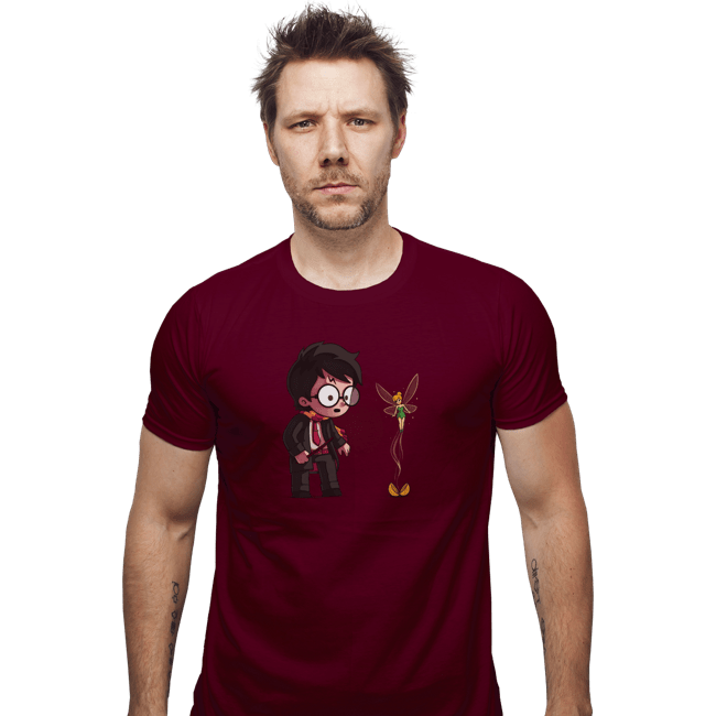 Shirts Fitted Shirts, Mens / Small / Maroon Snitch Wings