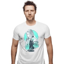 Load image into Gallery viewer, Daily_Deal_Shirts Fitted Shirts, Mens / Small / White Silver-Haired SOLDIER
