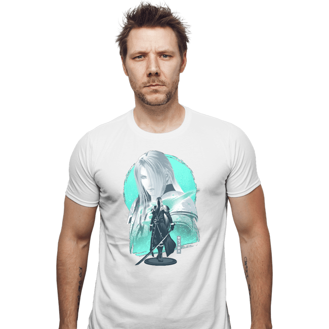 Daily_Deal_Shirts Fitted Shirts, Mens / Small / White Silver-Haired SOLDIER