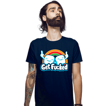 Load image into Gallery viewer, Secret_Shirts Fitted Shirts, Mens / Small / Navy Get Effed

