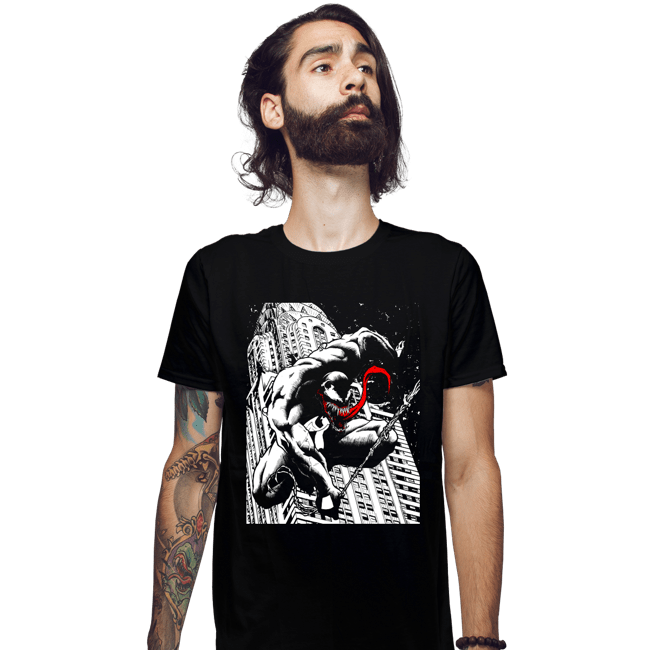 Daily_Deal_Shirts Fitted Shirts, Mens / Small / Black New York Venom