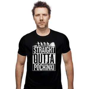 Shirts Fitted Shirts, Mens / Small / Black Straight Outta Pochinki
