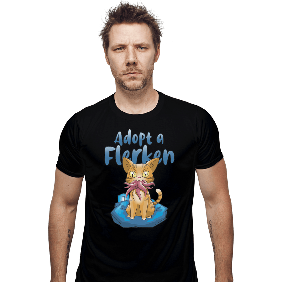Shirts Fitted Shirts, Mens / Small / Black Adopt A Flerken