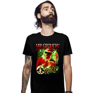 Shirts Fitted Shirts, Mens / Small / Black Mr Grouchy x CoDdesigns Dirty World