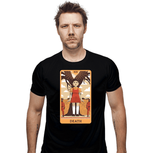 Daily_Deal_Shirts Fitted Shirts, Mens / Small / Black Tarot Squid Game Death