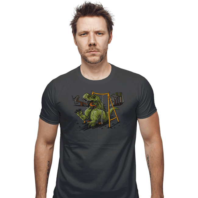 Shirts Fitted Shirts, Mens / Small / Charcoal Jurassic Park
