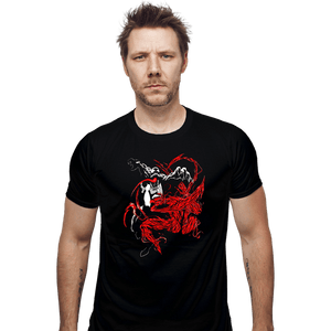 Secret_Shirts Fitted Shirts, Mens / Small / Black Venom VS Carnage
