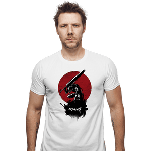 Shirts Fitted Shirts, Mens / Small / White Red Sun Swordsman