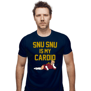 Shirts Fitted Shirts, Mens / Small / Navy Snu Snu Is My Cardio