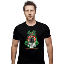 Load image into Gallery viewer, Shirts Fitted Shirts, Mens / Small / Black Skywalker Gym
