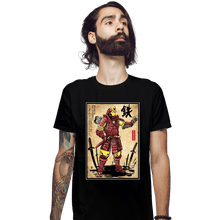 Load image into Gallery viewer, Daily_Deal_Shirts Fitted Shirts, Mens / Small / Black Iron Samurai
