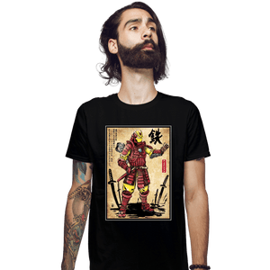 Daily_Deal_Shirts Fitted Shirts, Mens / Small / Black Iron Samurai