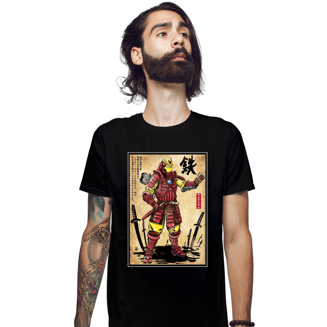 Daily_Deal_Shirts Fitted Shirts, Mens / Small / Black Iron Samurai