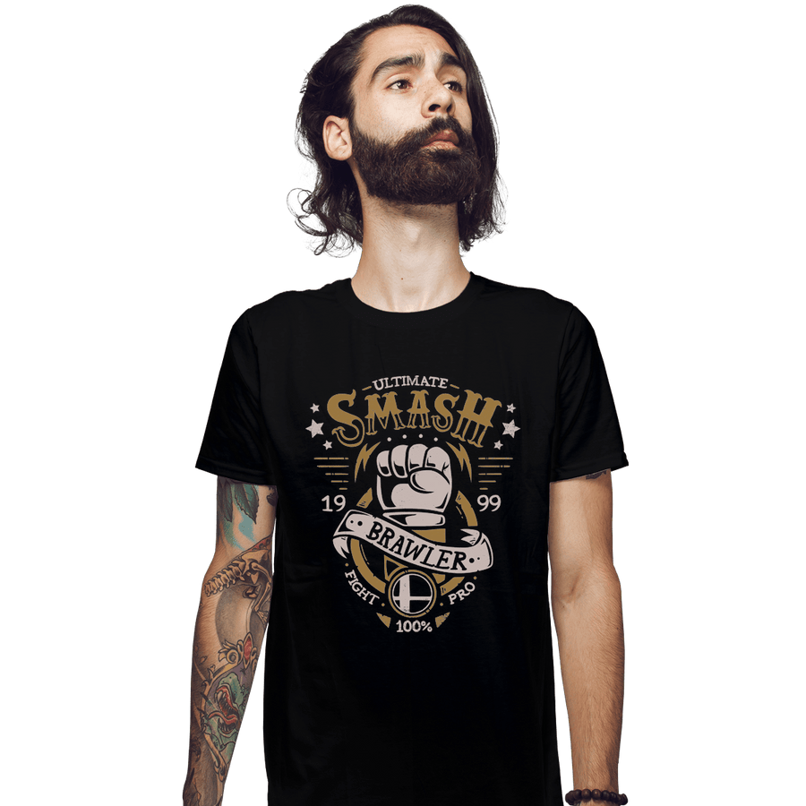 Shirts Fitted Shirts, Mens / Small / Black Ultimate Brawler