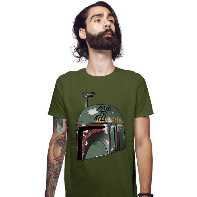 Shirts Fitted Shirts, Mens / Small / Military Green Paid To Kill