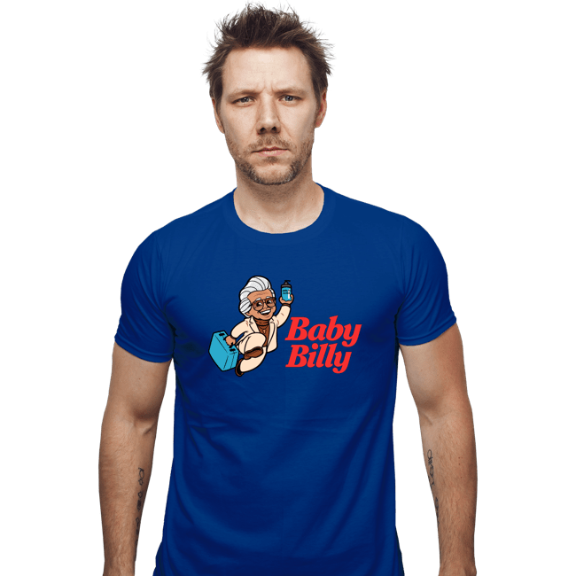 Daily_Deal_Shirts Fitted Shirts, Mens / Small / Royal Blue Big Baby Billy