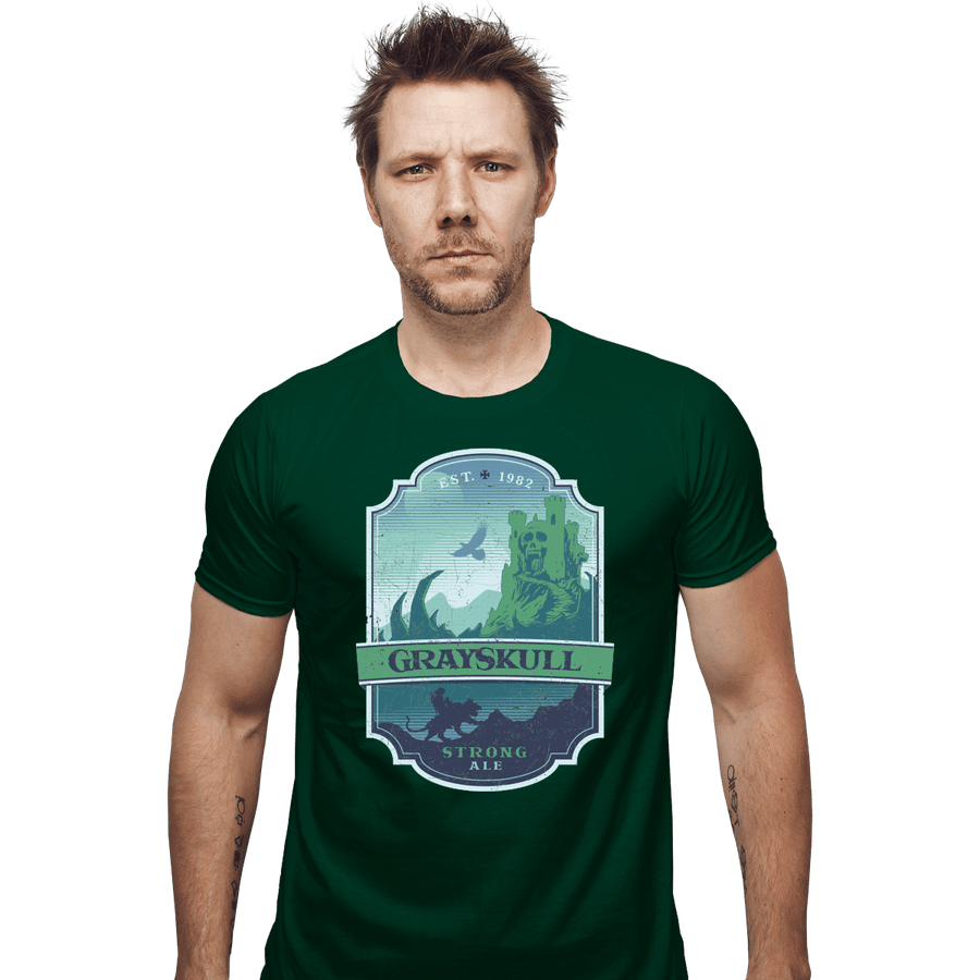 Shirts Fitted Shirts, Mens / Small / Irish Green Grayskull Strong Ale