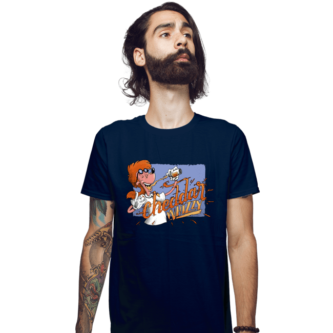 Secret_Shirts Fitted Shirts, Mens / Small / Navy Cheddar Whizzy!