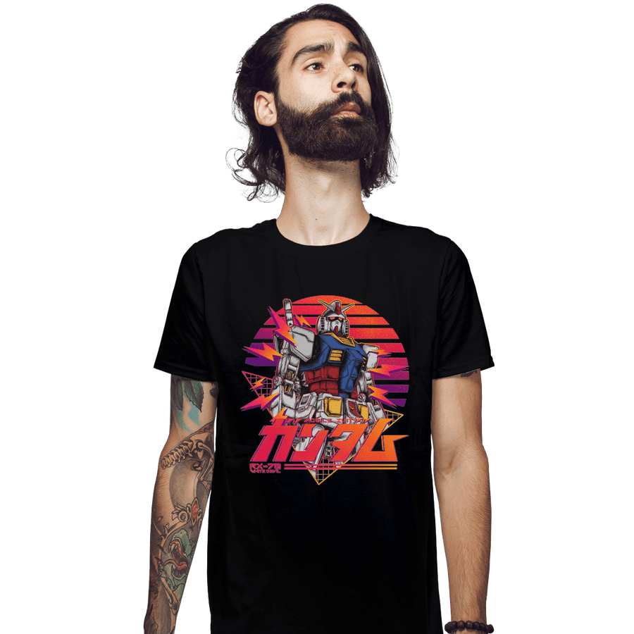 Shirts Fitted Shirts, Mens / Small / Black Gundam RX 78 Retro