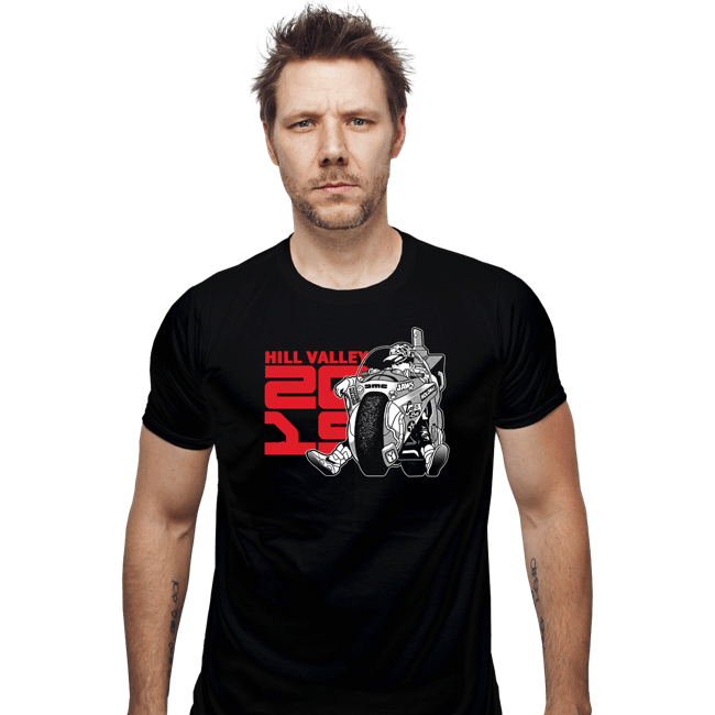 Shirts Fitted Shirts, Mens / Small / Black Hill Valley 2015 Dark
