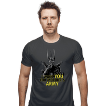 Load image into Gallery viewer, Shirts Fitted Shirts, Mens / Small / Charcoal Mordor&#39;s Army
