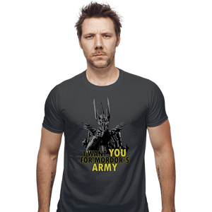 Shirts Fitted Shirts, Mens / Small / Charcoal Mordor's Army