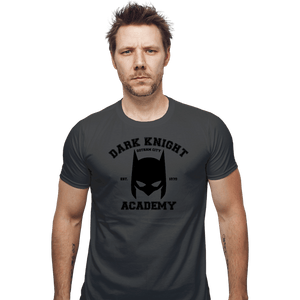 Shirts Fitted Shirts, Mens / Small / Charcoal Dark Knight Academy