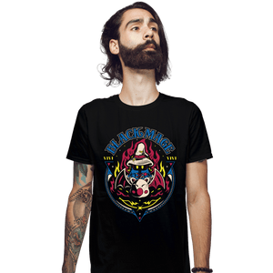 Daily_Deal_Shirts Fitted Shirts, Mens / Small / Black Black Mage Kupo