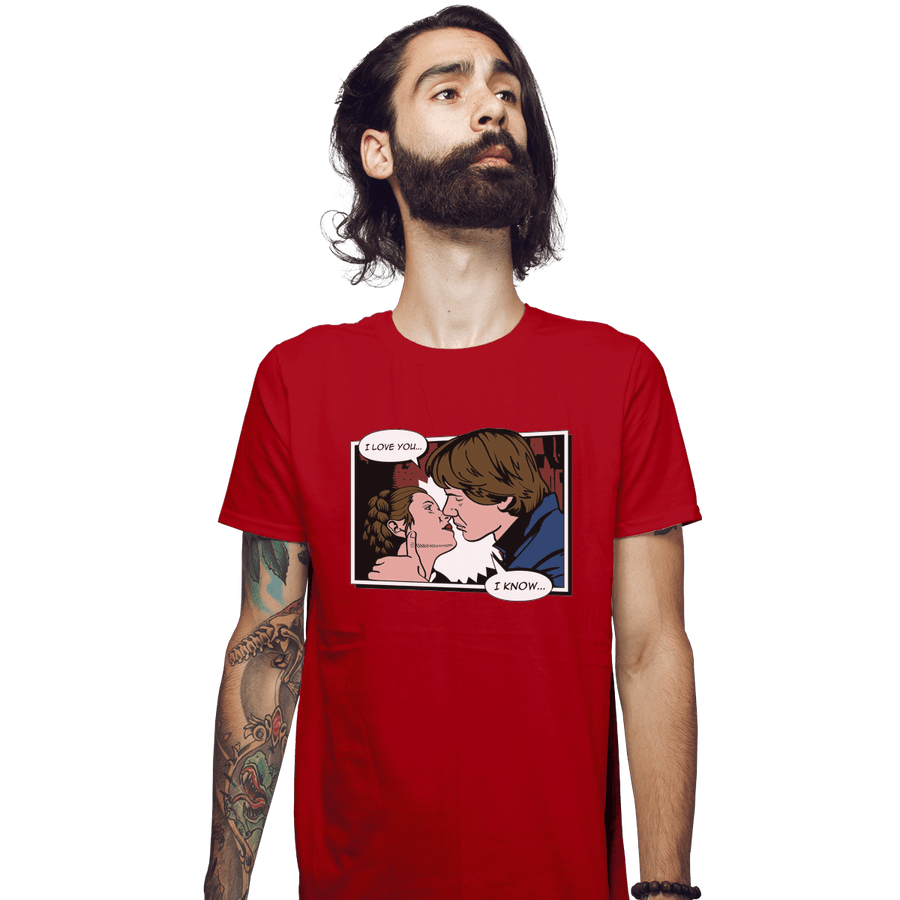 Shirts Fitted Shirts, Mens / Small / Red Rebelstein Kiss