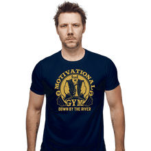 Load image into Gallery viewer, Secret_Shirts Fitted Shirts, Mens / Small / Navy Foley&#39;s Gym
