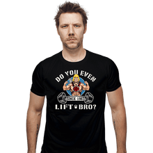 Load image into Gallery viewer, Shirts Fitted Shirts, Mens / Small / Black Do You Even Lift Bro
