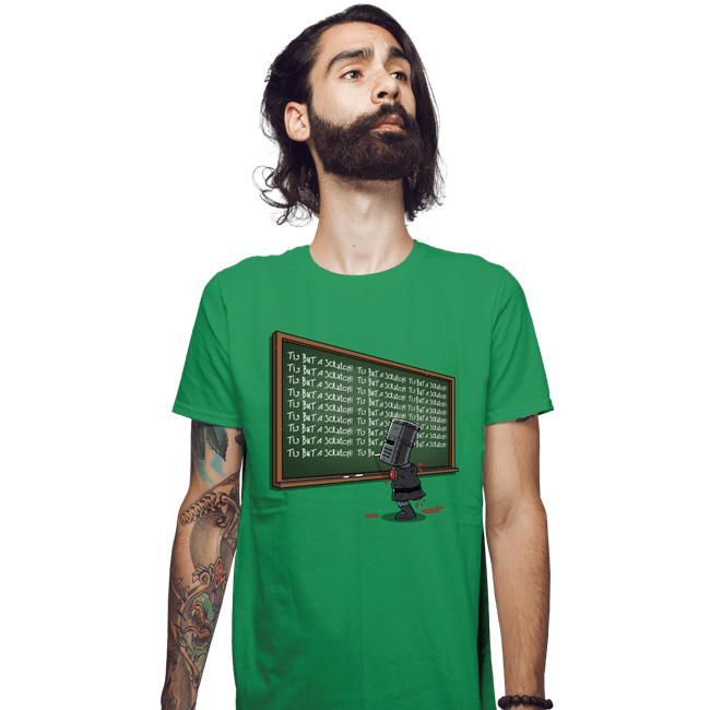 Daily_Deal_Shirts Fitted Shirts, Mens / Small / Irish Green Black Knight Detention