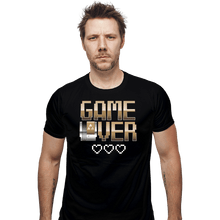 Load image into Gallery viewer, Shirts Fitted Shirts, Mens / Small / Black Game Over
