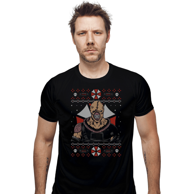 Shirts Fitted Shirts, Mens / Small / Black Bio Organic Weapon Christmas