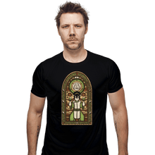 Load image into Gallery viewer, Shirts Fitted Shirts, Mens / Small / Black Stained Glass Toph
