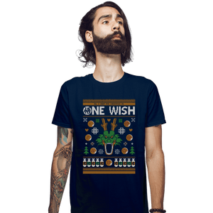 Shirts Fitted Shirts, Mens / Small / Navy A Very Shenron Christmas