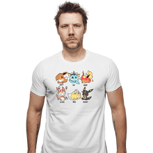 Load image into Gallery viewer, Secret_Shirts Fitted Shirts, Mens / Small / White Eevee Emotes

