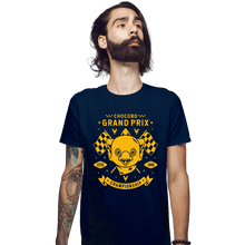 Load image into Gallery viewer, Shirts Fitted Shirts, Mens / Small / Navy Chocobo Grand Prix
