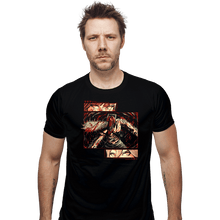 Load image into Gallery viewer, Daily_Deal_Shirts Fitted Shirts, Mens / Small / Black Chainsaw Man

