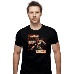 Daily_Deal_Shirts Fitted Shirts, Mens / Small / Black Chainsaw Man