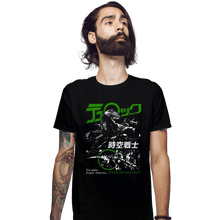 Load image into Gallery viewer, Daily_Deal_Shirts Fitted Shirts, Mens / Small / Black Jikuu Senshi Turok
