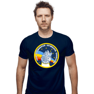 Shirts Fitted Shirts, Mens / Small / Navy Millenium Flight Program