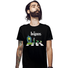 Load image into Gallery viewer, Shirts Fitted Shirts, Mens / Small / Black The Invaders
