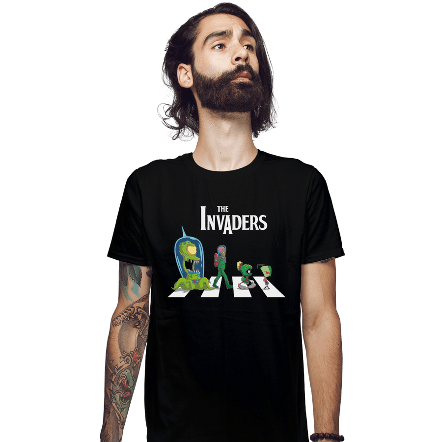 Shirts Fitted Shirts, Mens / Small / Black The Invaders