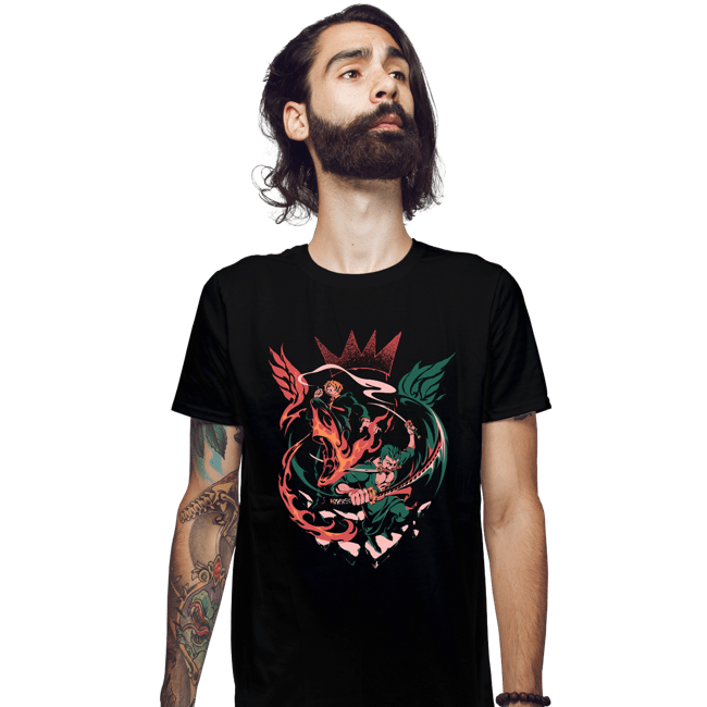 Daily_Deal_Shirts Fitted Shirts, Mens / Small / Black The Wings Of The King