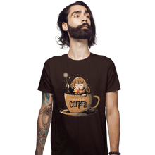 Load image into Gallery viewer, Shirts Fitted Shirts, Mens / Small / Dark Chocolate Accio Coffee
